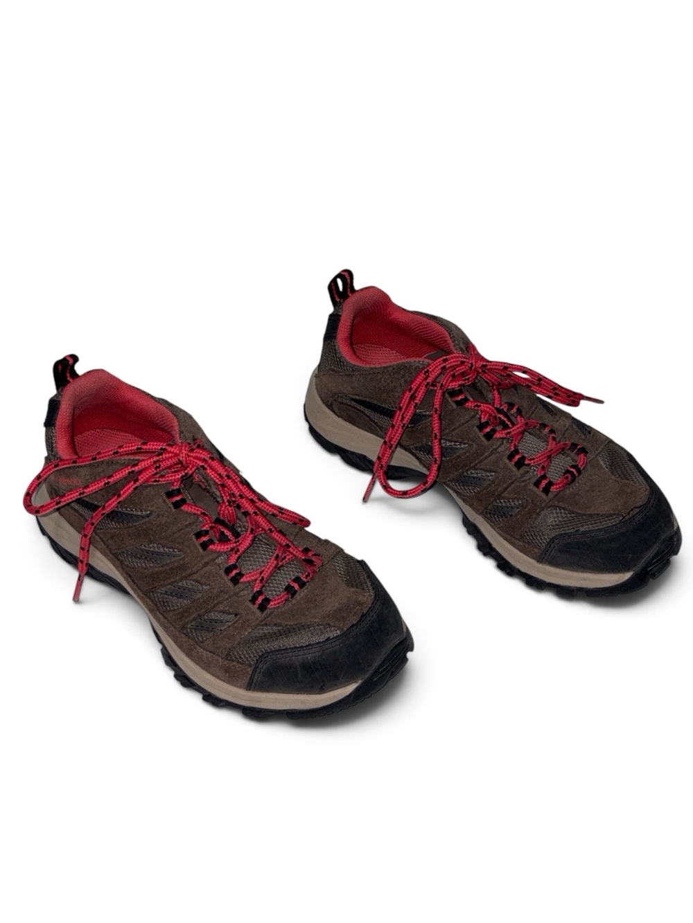 Columbia Women’s Crestwood Waterproof Brown and Red Hiking Shoes Size 6